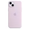 Funda de silicona Apple iPhone 14 Plus MagSafe lila
