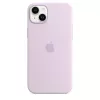 Funda de silicona Apple iPhone 14 Plus MagSafe lila
