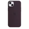 Funda de silicona Apple iPhone 14 Plus borgoña MagSafe