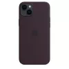 Funda de silicona Apple iPhone 14 Plus borgoña MagSafe