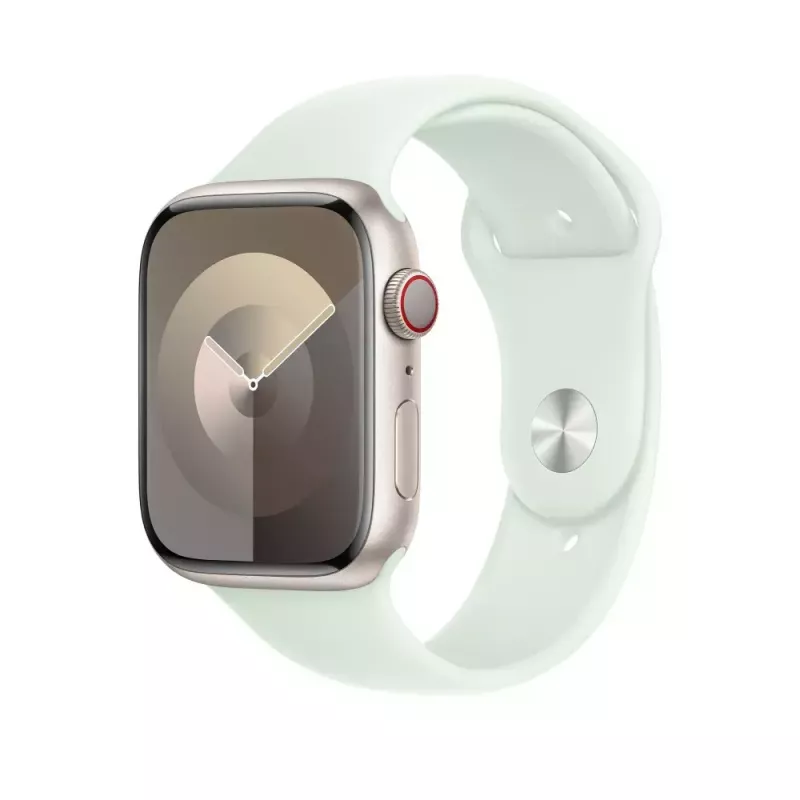 Apple Band 45 mm Soft Mint Sportarmband M/L Ajuste cómodo Color menta