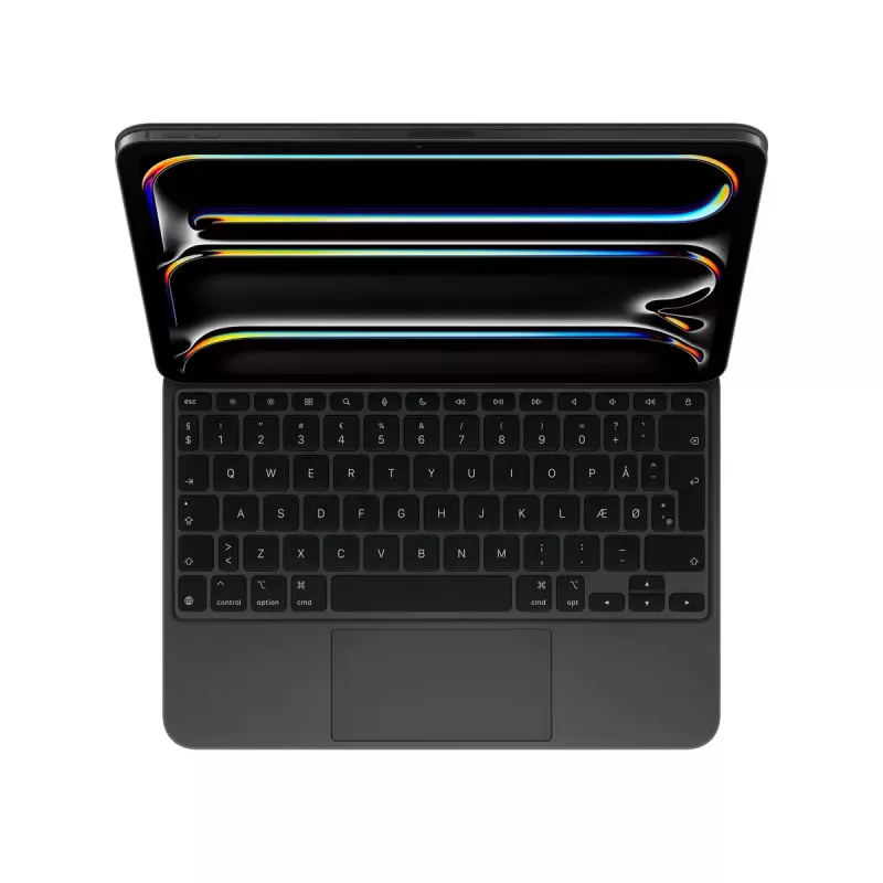Apple Magic Keyboard QWERTY Danés Negro Inalámbrico Trackpad para iPad Pro 11