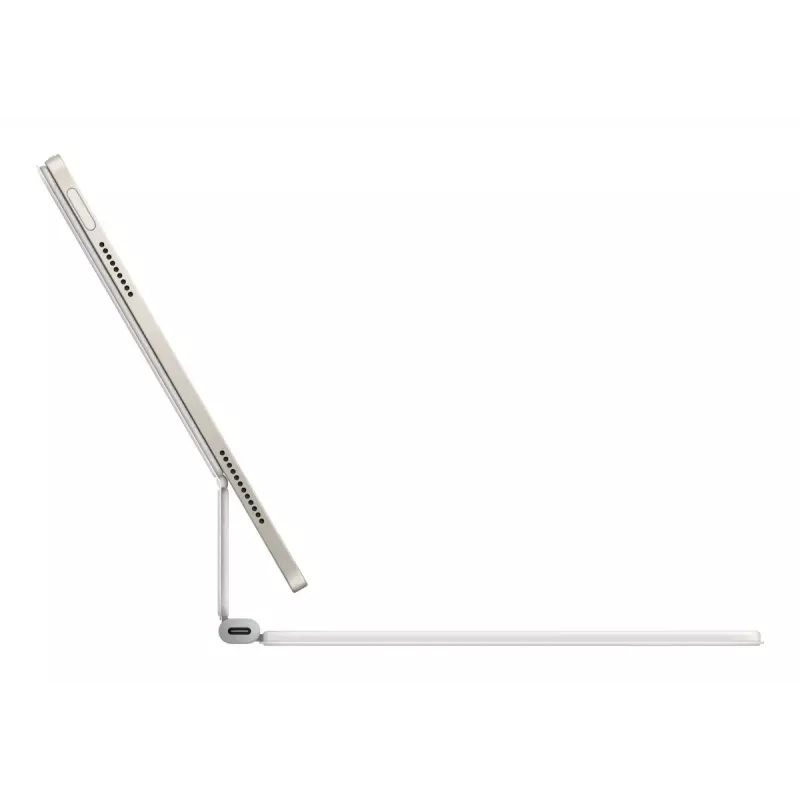 Apple Magic Keyboard QWERTY Danés Blanco con Trackpad