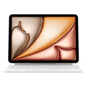 Apple Magic Keyboard QWERTY Danés Blanco con Trackpad