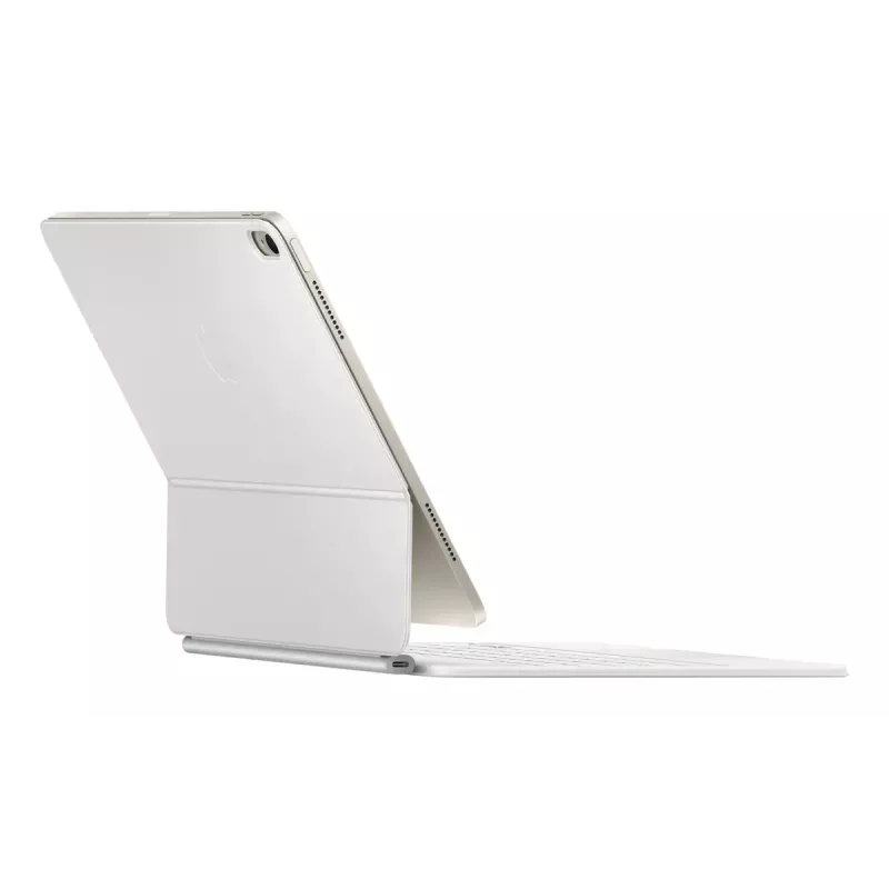 Apple Magic Keyboard QWERTY Danés Blanco con Trackpad
