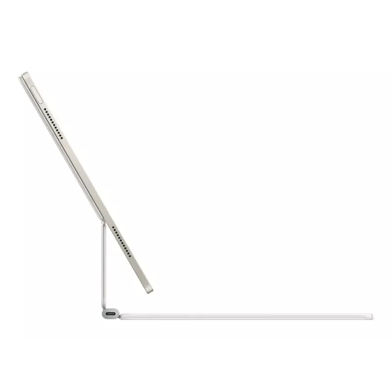 Apple Magic Keyboard QWERTY Danés Blanco con Trackpad