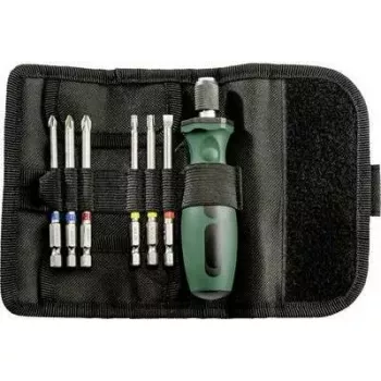 Estuche enrollable de puntas Metabo 626723000 SP, juego de destornilladores de puntas, 7 piezas