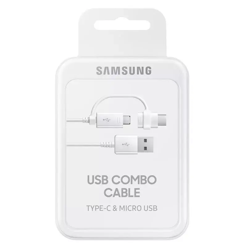 Cable USB Samsung EP-DG930 1,5 m USB-A USB-C/Micro-USB-B blanco