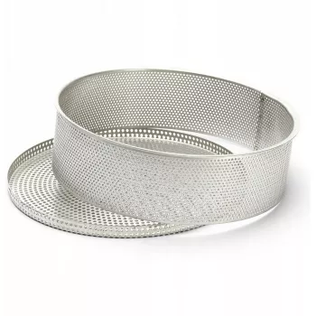 Molde de pastel Tondo perforado de Buyer DB3213-20, Ø 20 cm, altura 6,5 cm