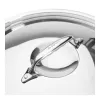 Tapa de olla de Buyer 3709.24N, redonda, acero inoxidable, diámetro 24 cm