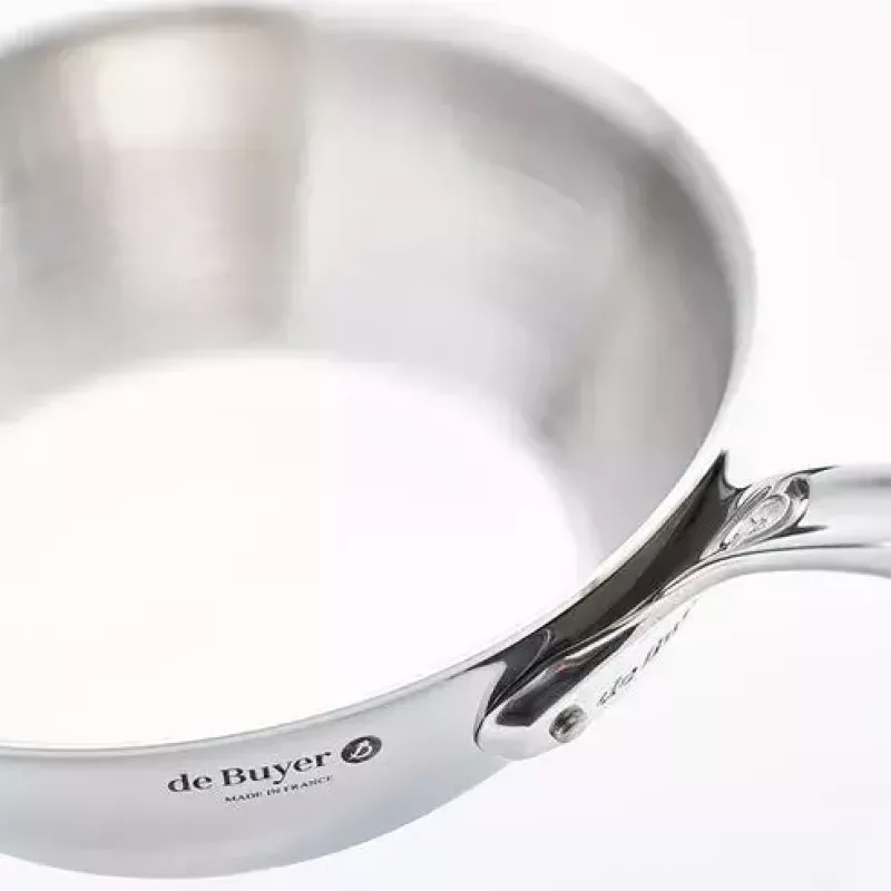 Sartén salteadora de Buyer 3736.24 redonda acero inoxidable 24 cm