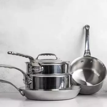 Olla de Buyer Affinity con tapa, 28 cm, acero inoxidable