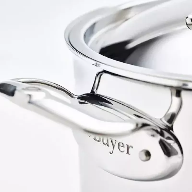de Buyer Affinity Olla con tapa, 28 cm, acero inoxidable