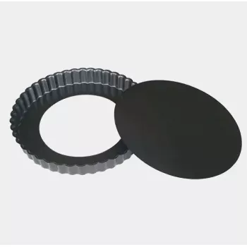Molde para tarta de Buyer 4706.28 redondo superficie estriada 28 cm