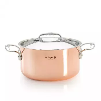 Olla de cobre de Buyer Prima Matera 8 l acero inoxidable 27,9 cm