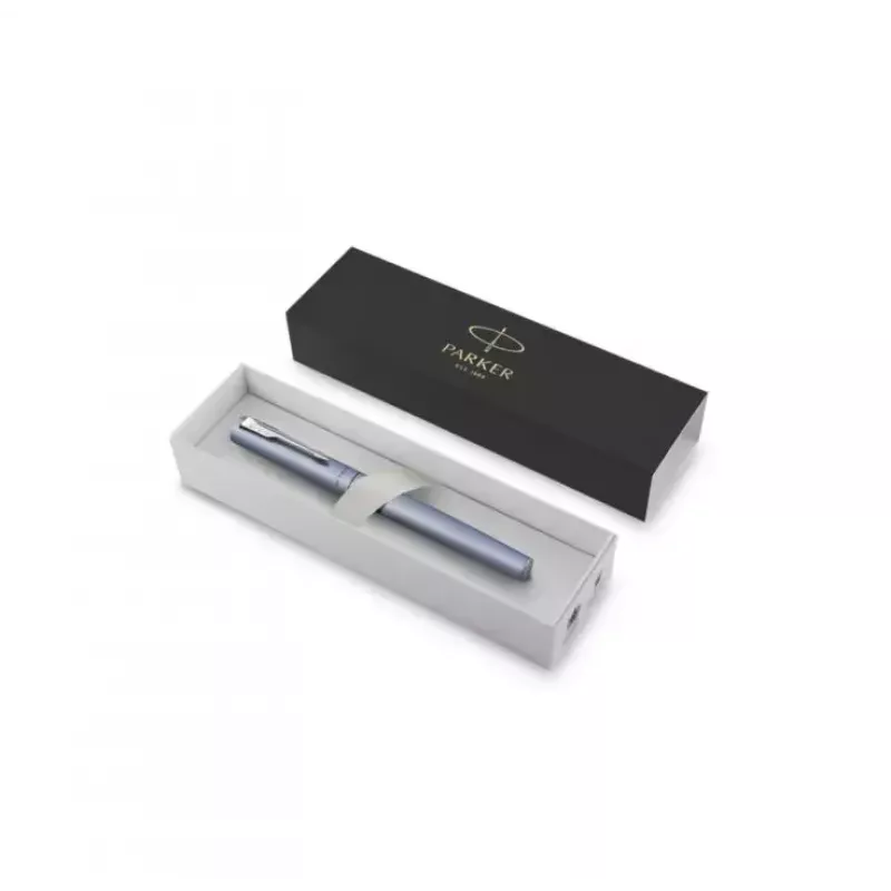 Bolígrafo Parker Vector XL azul plata acero inoxidable