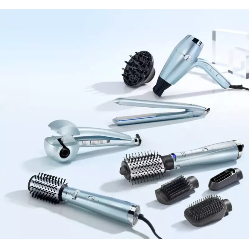 Rizador automático BaByliss Curl Secret Hydro-Fusion C1700E, azul