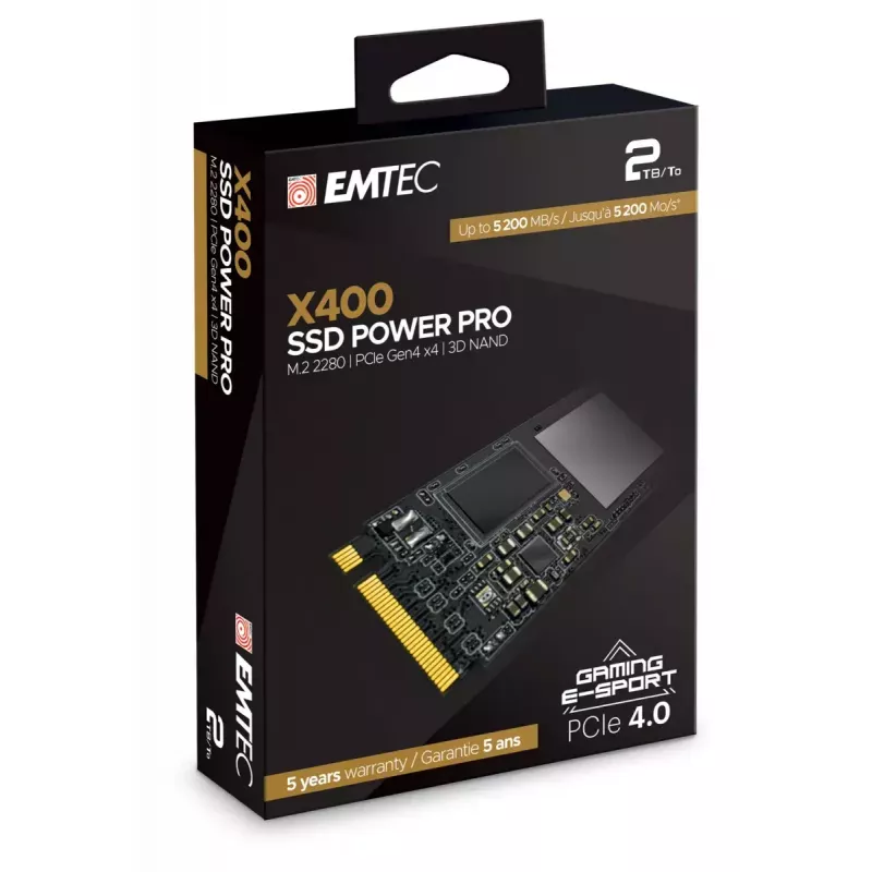 Unidad SSD Emtec 2 TB M.2 PCI Express 4.0 NVMe X400