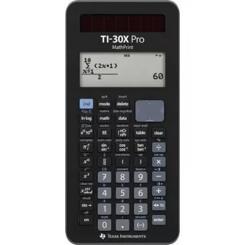 Calculadora científica Texas Instruments TI-30 X Pro MathPrint — pantalla de 2 líneas, a pilas