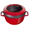 Juego de fondue Staub 18 cm Cherry, redondo 0,25 L, 187×100 mm, 4,6 kg