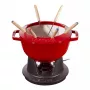 Juego de fondue Staub 18 cm Cherry, redondo 0,25 L, 187×100 mm, 4,6 kg