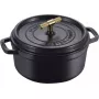 Cocotte redonda de hierro fundido Staub La Cocotte Buster & Punch 24 cm, negra