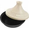 Tajín de hierro fundido Staub 20 cm redondo crema, modelo 40509-394