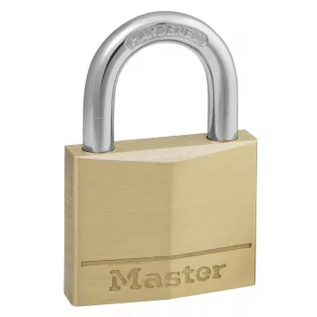 Candado MASTER LOCK 40 mm cuerpo macizo de latón con llave igualada