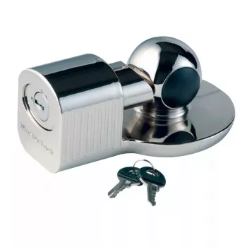 Candado para enganche MASTER LOCK universal para enganche de remolque plateado llave plana