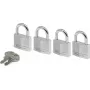 Candado MASTERLOCK 9140EURQNOP 40 mm — set de 4 candados con carcasa de latón y combinación numérica