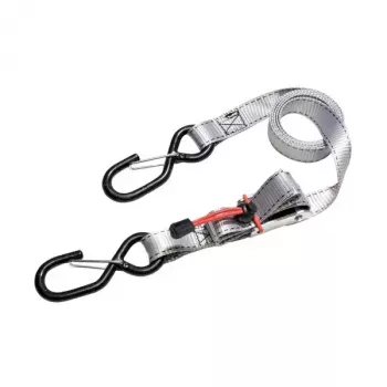 Correas tensoras con pinza de resorte y ganchos en S MASTER LOCK, capacidad 250 kg, longitud 180 cm