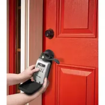 Caja fuerte portátil MASTER LOCK 5420EURD con cerradura de combinación gris
