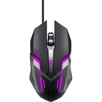 Ratón gaming con cable Lexip KIRU.X — conexión USB ergonómica, sensor óptico