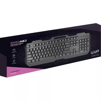 Teclado con cable Lexip RAKKA-MK-I — diseño mecánico compacto, conexión USB