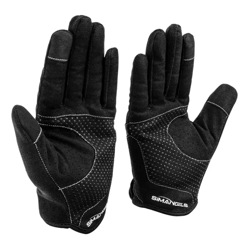 Guantes de simracing Oplite L negros piel sintética poliéster silicona spandex