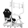 Soporte para monitor de simulador de vuelo/carreras Oplite OP-SMS-GTRW blanco 40