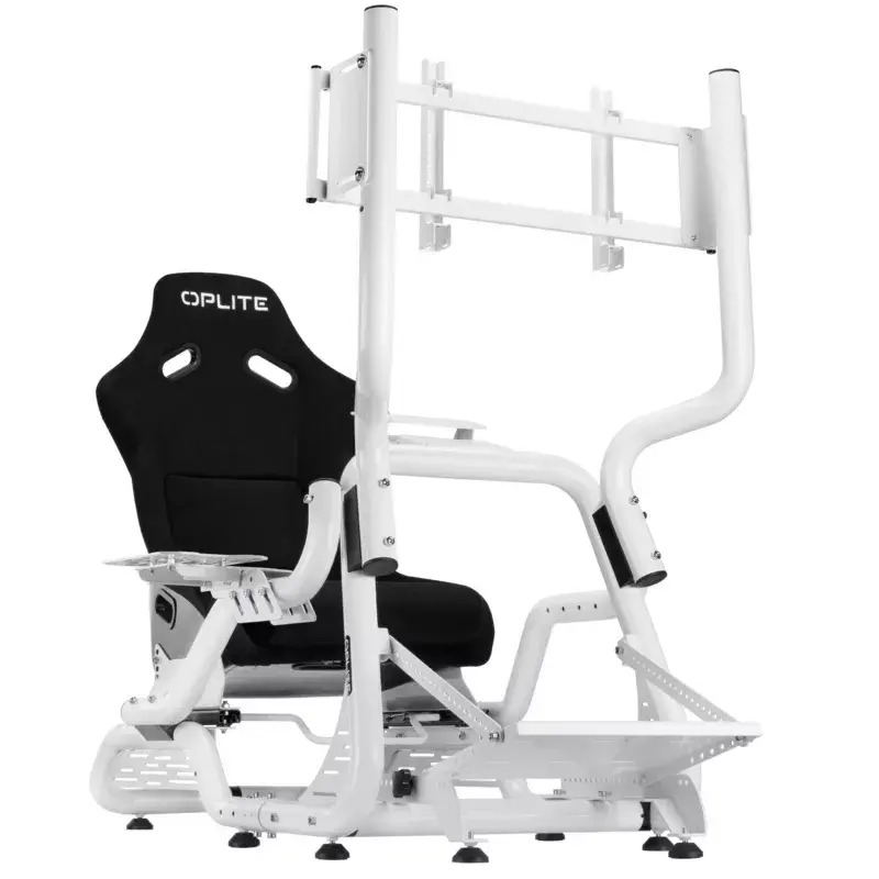 Soporte para monitor de simulador de vuelo/carreras Oplite OP-SMS-GTRW blanco 40
