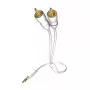 Cable de audio Inakustik 00310005 5m 3,5mm 2 x RCA blanco