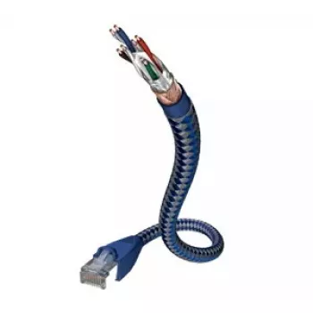 Cable de red Inakustik 00480301 RJ-45 Cat6 1 m azul plata