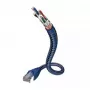 Cable de red Inakustik 00480301 RJ-45 Cat6 1 m azul plata