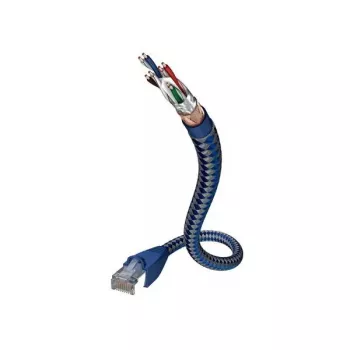 Cable de red Inakustik 00480303 RJ-45 Cat6 3 m azul plata