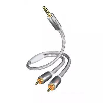 Cable de audio Inakustik 00410005 5m 3,5mm 2 x RCA blanco