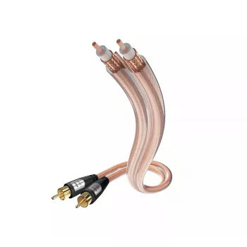 Cable de audio Inakustik 00304115 1,5 m RCA transparente