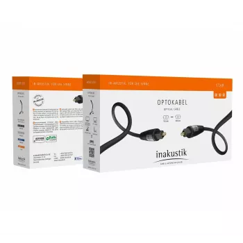 in-akustik Star cable de audio óptico TOSLINK 1,5 m