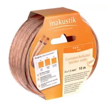 Cable de altavoz Inakustik 10m Star transparente