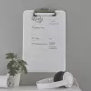 Portapapeles Leitz WOW A4 metal poliestireno blanco