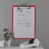Portapapeles Leitz WOW A4 metal rojo 80 hojas