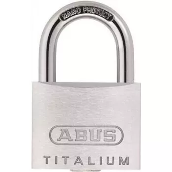 Candado ABUS Titalium 64TI/40, set con 4 candados de apertura igual y 5 llaves, arco de 40 mm