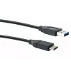 Cable USB Schwaiger CK 3141 USB 3.2 Gen 1 1m USB A USB C negro