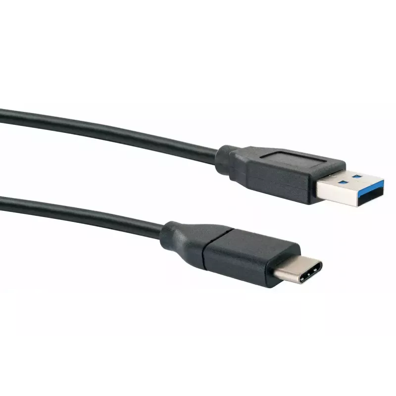 Cable USB Schwaiger CK 3141 USB 3.2 Gen 1 1m USB A USB C negro